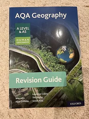 AQA Geography For A Level & AS Human Geography Revision Guide By Simon Ross... • £10.57