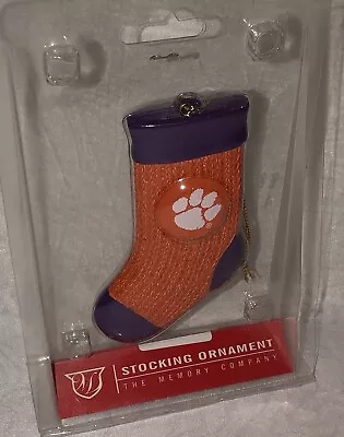 Clemson College TIGERS Team 2018 The Memory Company Tiger Paw Stocking Ornament • $13.99