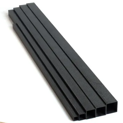 1pcs 10MM 15MM 20MM 22MM 25MM 30MM Black 3K Carbon Fiber Square Tube 50cm • £26.28