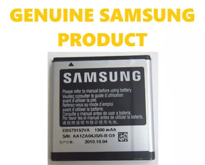 Genuine Samsung EB575152VA Replacement Li-Ion Battery 3.7V 1500mAh For SGH-T959 • $15.30