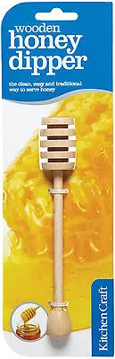 KitchenCraft Wooden Honey Dipper & Drizzler • £4