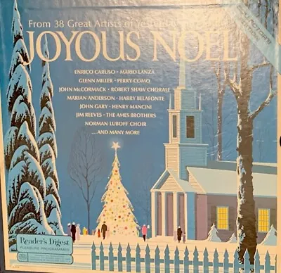 JOYOUS NOEL Vintage Christmas 4 LP Vinyl Record Box Set Readers Digest. • $50