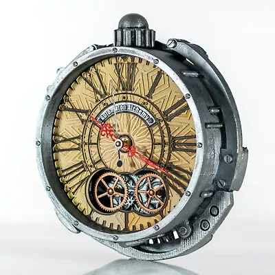 Automaton Alchemy Handcrafted Wall Clock Moving Gears Nautical Loft Steampunk • $149