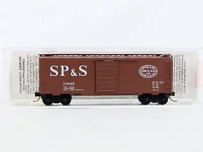 N Micro-Trains MTL #20216 SP&S Spokane Portland & Seattle 40' Box Car #11046 • $19.95