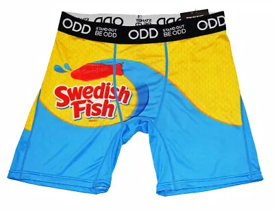 STAND OUT BE ODD Colorful Swedish Fish Candy Blue Red Yellow Boxers Men's NWT • $17.99