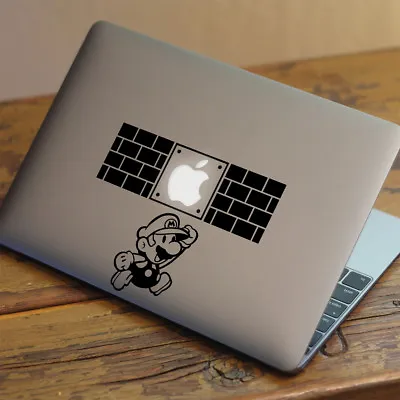 SUPER MARIO JUMPING Apple MacBook Decal Sticker Fits All MacBook Models • £4.99