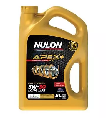 Nulon APEX+ 5W30  Full Synthetic Long Life Engine Oil 5L APX5W30D1-5 • $53.90