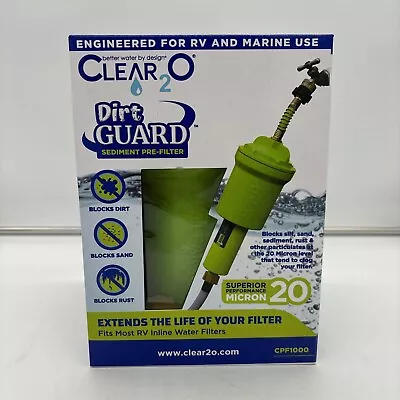 CLEAR2O DirtGUARD Sediment Pre-Filter 2O MICRON FILTER CPF1000 New • $35