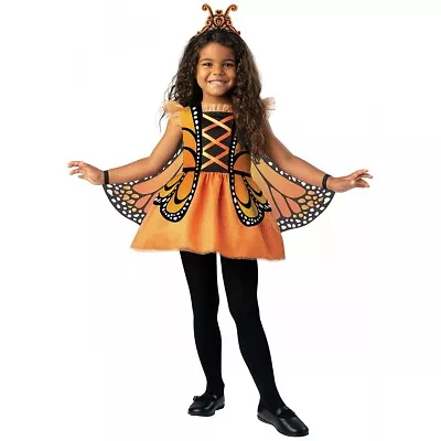 Monarch Butterfly Costume Girl Toddler Fairy Halloween Fancy Dress • $17.30