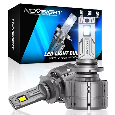 NOVSIGHT 200W 40000LM 9005 LED Headlight Bulbs Kit High Low 6500K Super White • $77.99