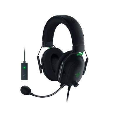 $128 • Buy Razer BlackShark V2 Noise Cancellation Headphone Wired Gaming Headset USB Black