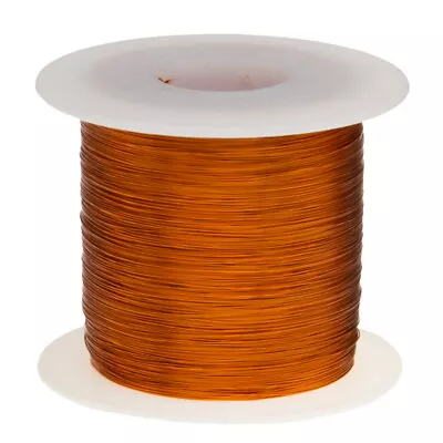 28 AWG Gauge Enameled Copper Magnet Wire 1.0 Lbs 1988' Length 0.0147  240C Nat • $75.86