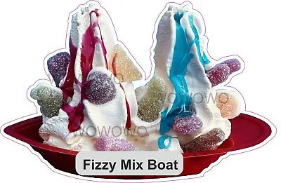 Ice Cream Van Stickers Fizzy Mix Sweets Boat Haribo Whippy Sticker Sundae Decals • £2.95