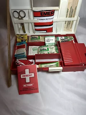 Vintage First Aid Kit 1971 Wyatt Fuel Oil With Contents  • $19.69