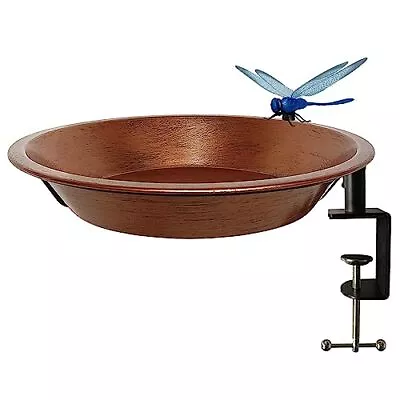 Deck Mounted Bird Bath For Outdoors 11.5 Inches Metal Birdbath Bowl With Adj... • $41.39