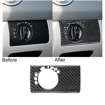 For Benz ML Class 2006-11 Carbon Fiber Headlight Switch Panel Cover Trim • $9.66