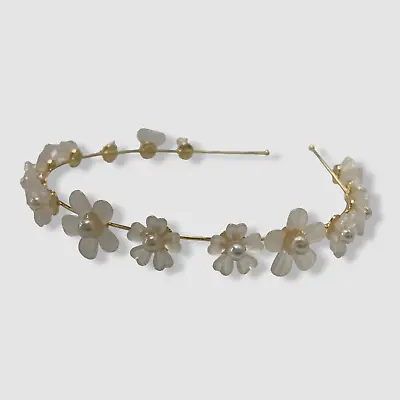 $28 L. Erickson Women's White Floral Summer Blooms Headband • $9.18