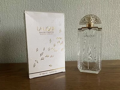 LALIQUE Eau De Toilette 100ml Empty Perfume Bottle With Box Excellent Condition • £20