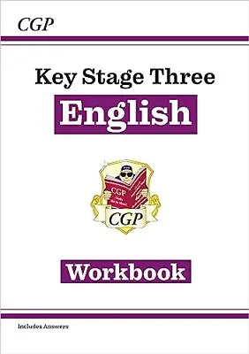KS3 English Workbook (with Answers): Superb For Home L... By CGP Books Paperback • £3.49
