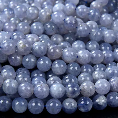 Rare Natural Iolite Gemstone Grade AAA Round 6MM 7MM 8MM Loose Beads (D157) • $8.99