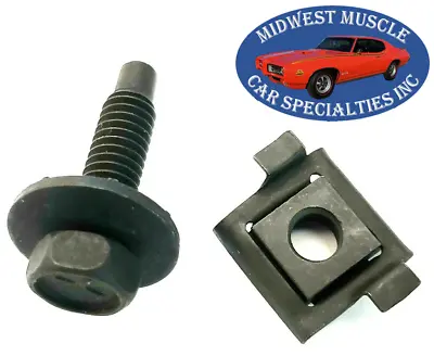 Fender To Rocker Square Cage Nut & Bolt Ford Mustang Fairlane Cougar Body 1pc TV • $12.58