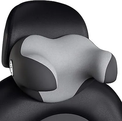 UK Car Memory Foam Pillow Black Seat Headrest Pad Head Neck Rest Support Cushion • £13.81