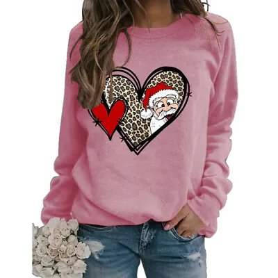 $23.08 • Buy Women's Christmas Jumper Casual Shirt Xmas Round Neck Pullover Tops Sweatshirt