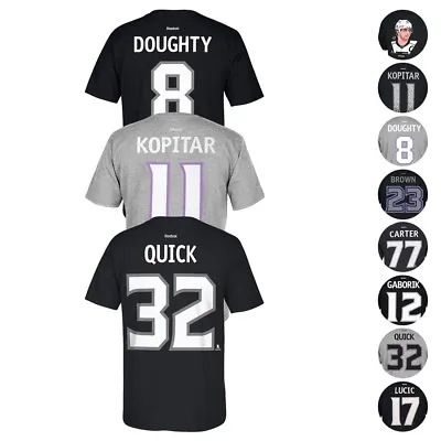 Los Angeles Kings NHL Reebok Player Name & Number Premier Jersey T-Shirt Men's • $19.99