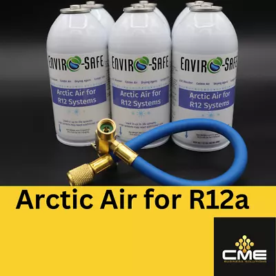 Envirosafe Arctic Air For R12 Auto A/C Refrigerant Support 6 Can & Hose • $89.99