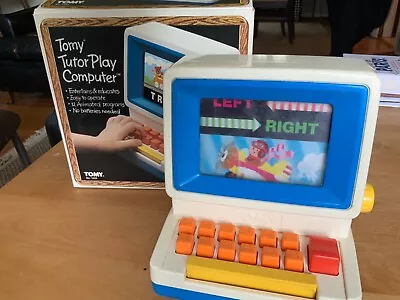 VTG. 1984 TOMY TUTOR PLAY COMPUTER WORKS In ORIGINAL BOX • $19.99