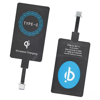 2PCS Type C QI Wireless Charger Self Adhesive Sticker Charging Receiver • $17.45