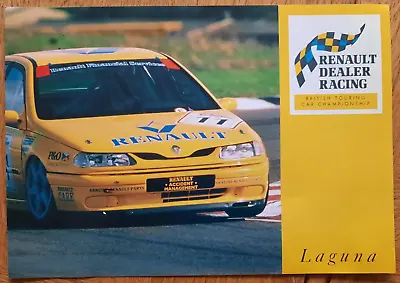 RENAULT LAGUNA BTCC RACING Car Sales Brochure From UK Mid 1990s • £9.90