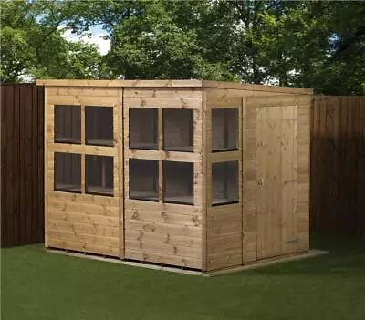 Empire Pent Potting Shed Wooden 8x6 Single Door Wooden 8ft X 6ft • £895