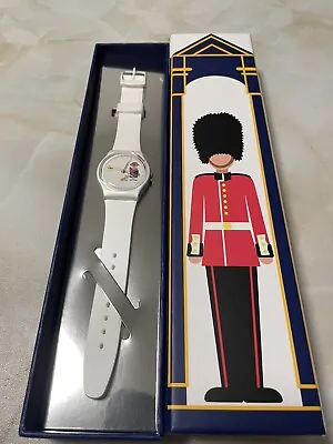 Swatch How Majestic Queen Elizabeth Platinum Jubilee Watch  - GZ711 ✅BRAND NEW • $387.03