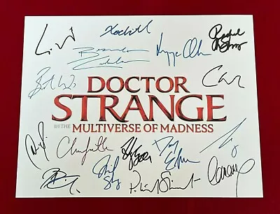 Doctor Strange In The Multiverse Of Madness Title Card Signed-Autograph Reprints • £9.64