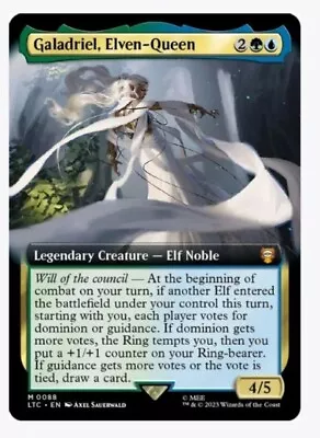 MTG Galadriel Elven-Queen - Lord Of The Rings 088 Borderless Foil NM Magic • $2.79