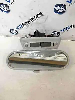 Volkswagen Beetle 2006-2011 Rear View Mirror + Clock 1C0857511BRY20 • $20.96