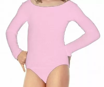 Mondor 497 Cherry Pink Child's Size Small (4-7) Long Sleeve Leotard • $18.99