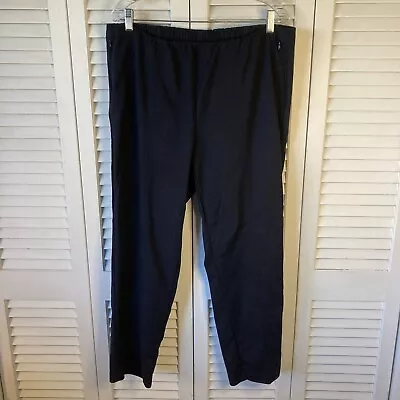 J. Jill Essential Cotton Stretch Navy Blue Pull On Ankle Pants 16 • $20