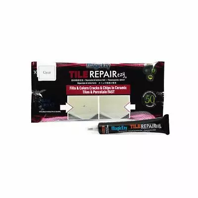 Tile RepairEzy: (Clear) - Ceramic Tile Repair: Fix Chips In Any Tile - MagicEzy • £16.99