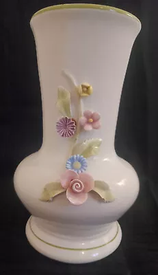 GBC Vintage Italian Made Floral Vase Capodimonte Collection Perfect Condition • $38