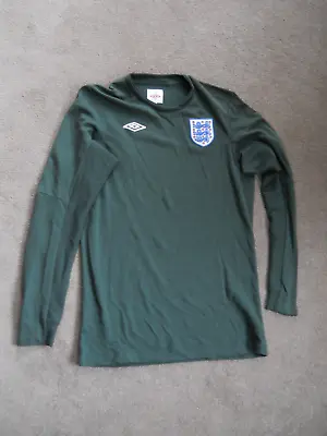 £9 • Buy England Green Goalkeeper Shirt 2010 World Cup  Umbro  XLB 158cm