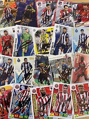 Match Attax Shoot Out And Other Signed Cards.30 • £2.49