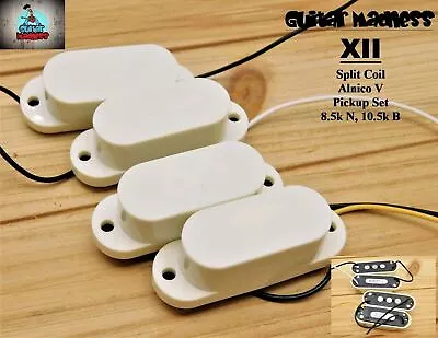 Vintage Style XII Split Coil Alnico V Pickup Set Parchment • $63.20