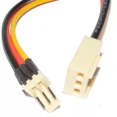 30cm 3 Pin PC Fan Male Plug To Female Socket Power Extension Cable [006341] • £2.78