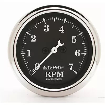 Auto Meter 1797 Old Tyme Black In-Dash Tachometer 2 1/16  7000RPM • $188.39