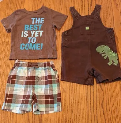 3 Pc's- Toddler 18 Months: Circo Shirt Shorts & 1 Carter's Dinosaur Jumper • $5.99