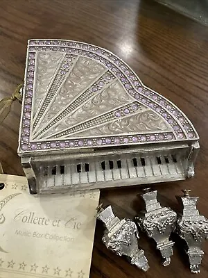 Vintage Collette Et Cie Piano Music Box Swan Lake -  WORKS Needs Minor Repairs!! • $14.95