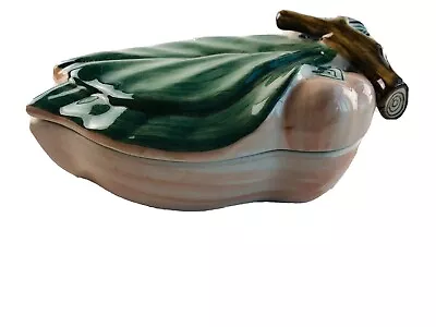 INDRA Ceramic Trinket Box Thailand Hand Painted 2PC • $4.90