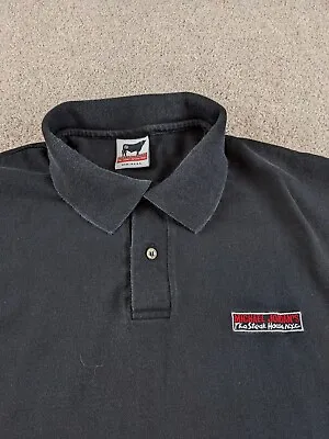 Michael Jordan Steakhouse Polo Shirt Men's XL Black Short Sleeve Made USA • $18.04
